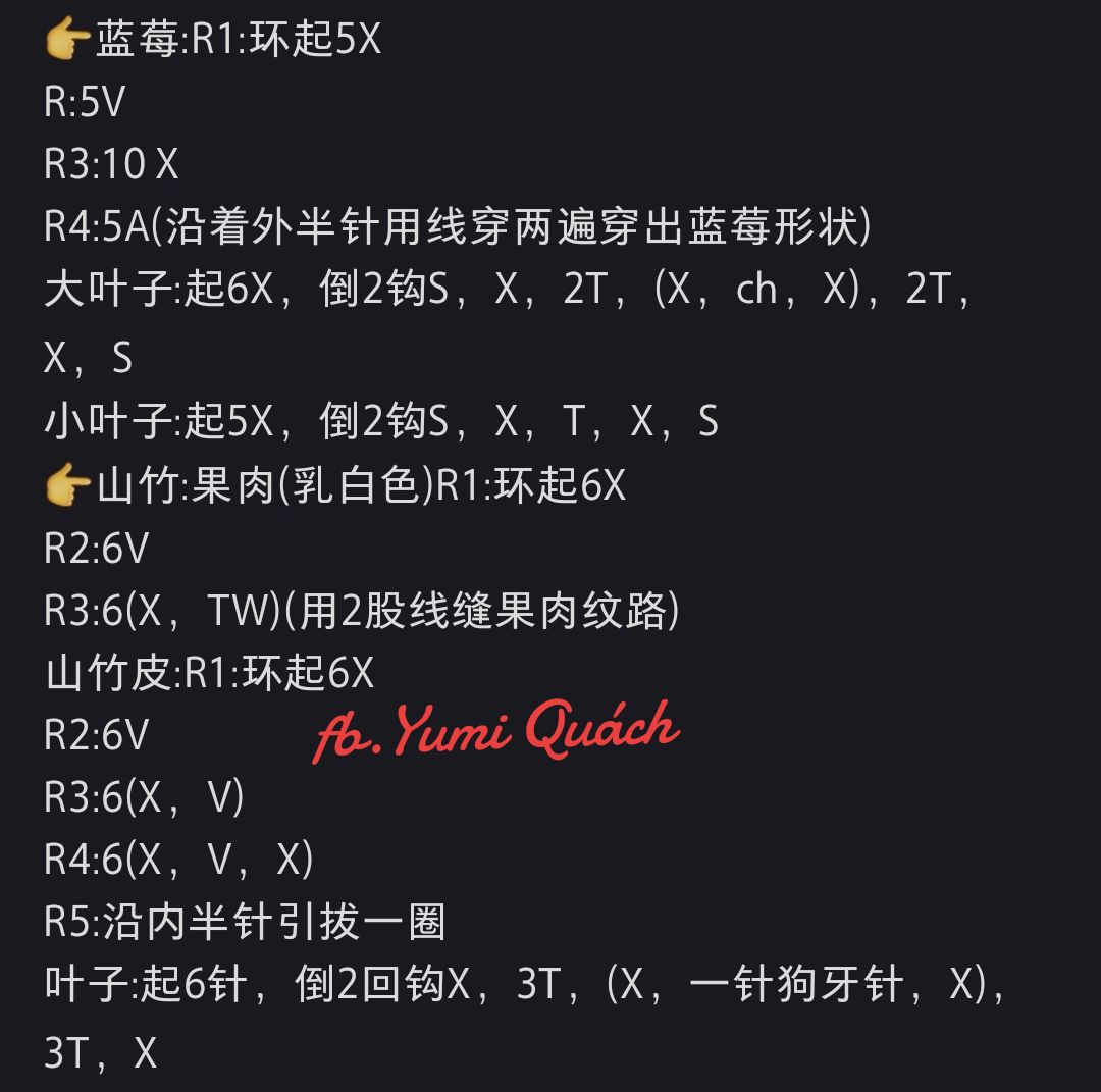 Colorful Crochet Fruit Motifs: A Delightful Craft Pattern