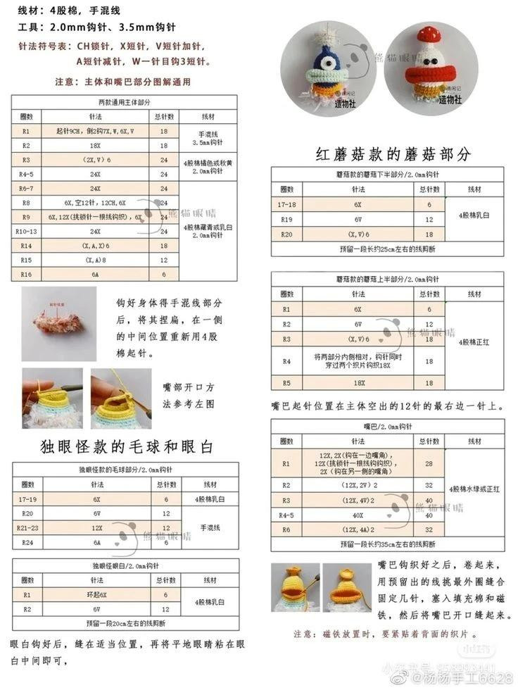 Colorful Crochet Monsters and Flowers for Fun Creations