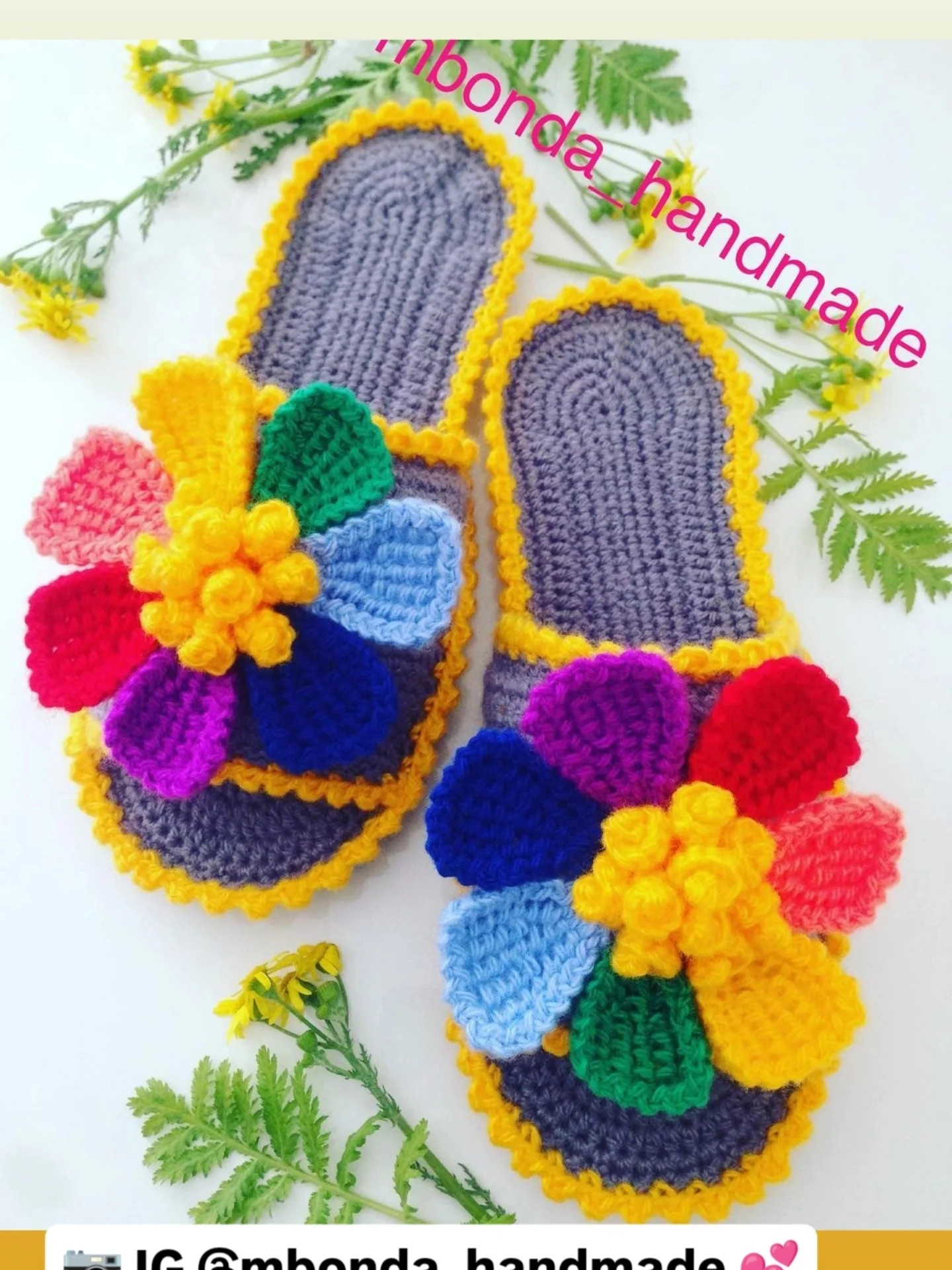 Colorful Crochet Pattern Chart with Various Stitches