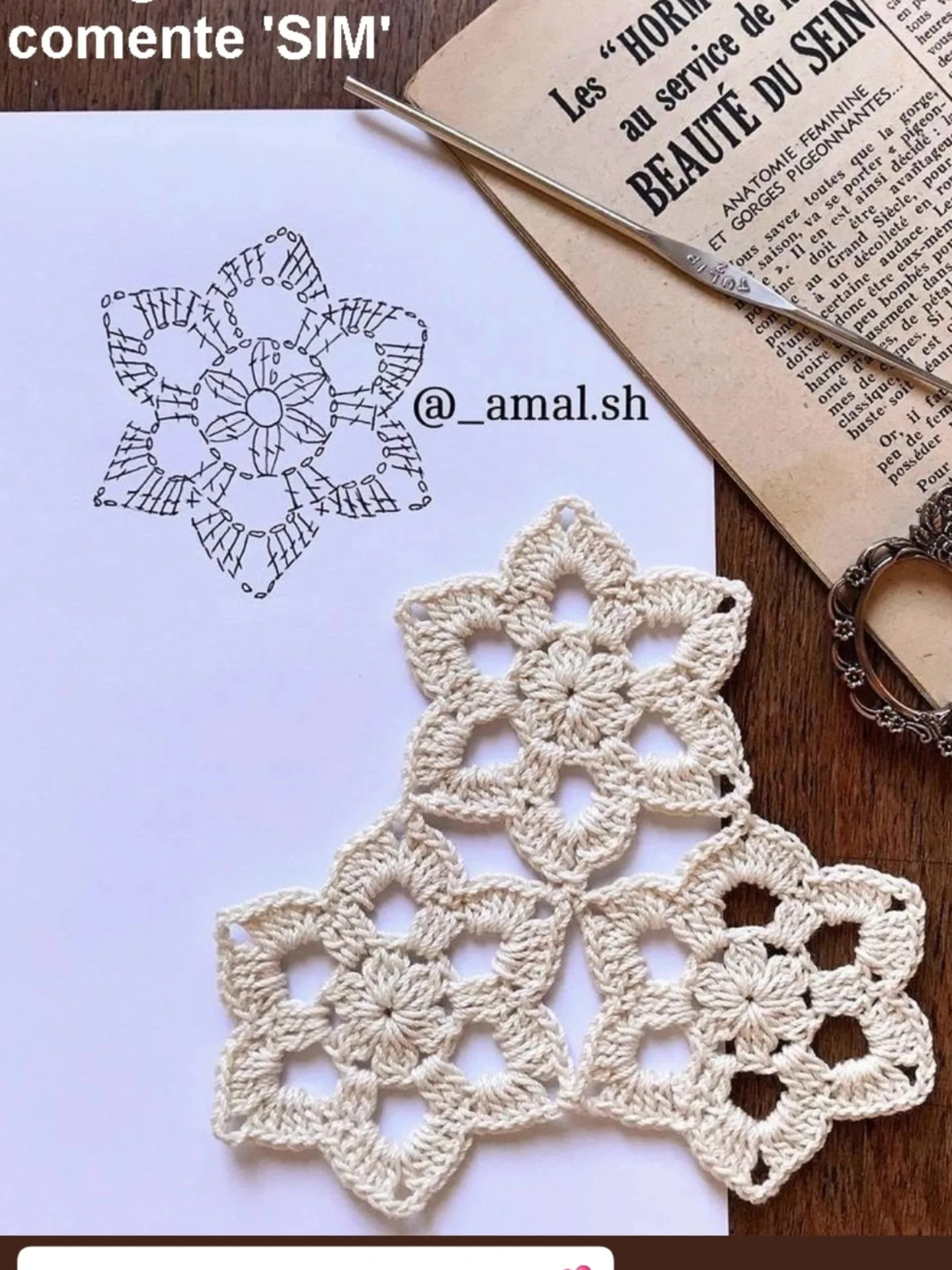 Colorful Crochet Pattern Chart with Various Stitches