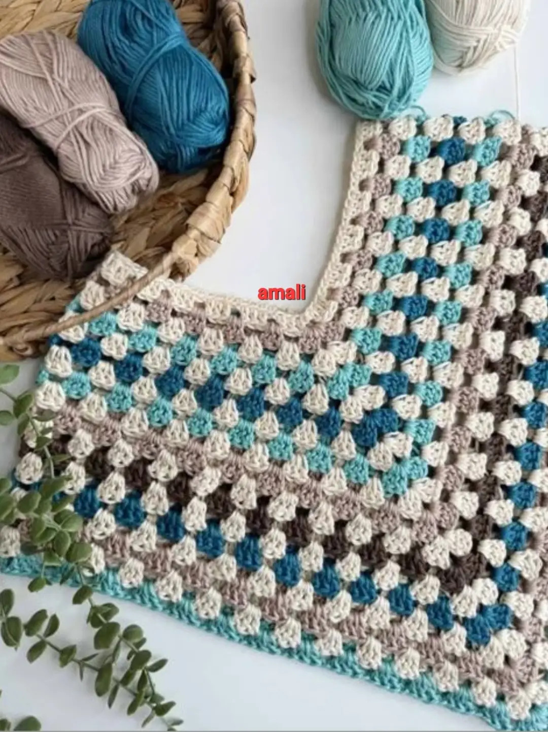 Colorful Granny Square Crochet Pattern with Pastel Yarn
