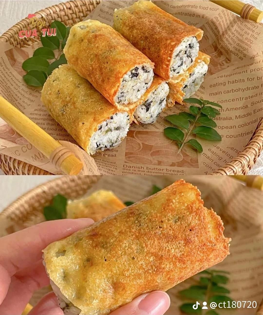 Cơm Cuộn Phô Mai Tan Chảy Thơm Ngon