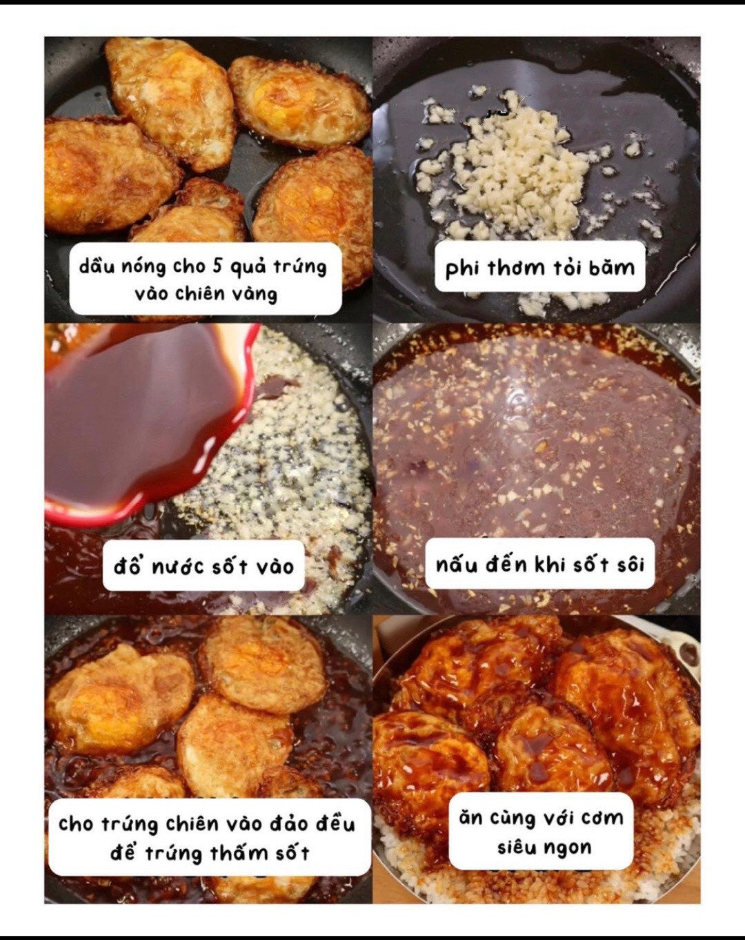 Cơm Trứng Chiên Sốt Chua Ngọt Giòn Rụm