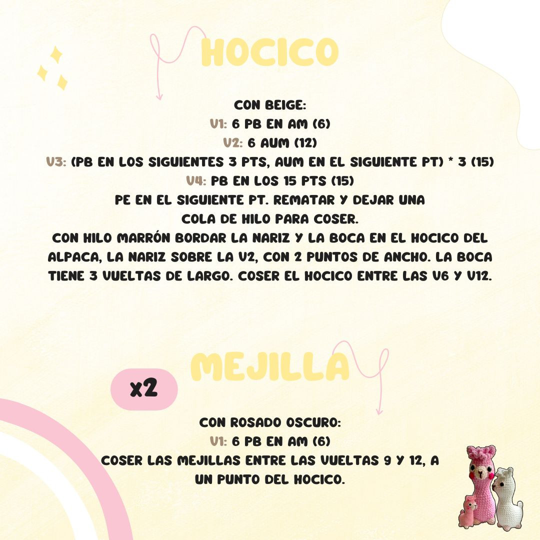 Crea tu propio amigurumi de alpaca con este patrón gratuito