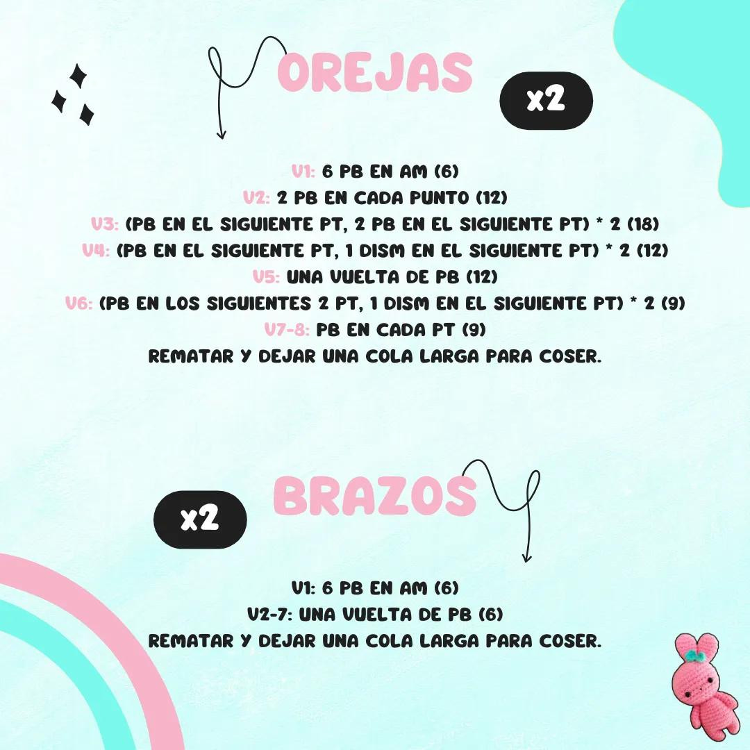 Crea tu propio mini conejito amigurumi con este patrón gratis