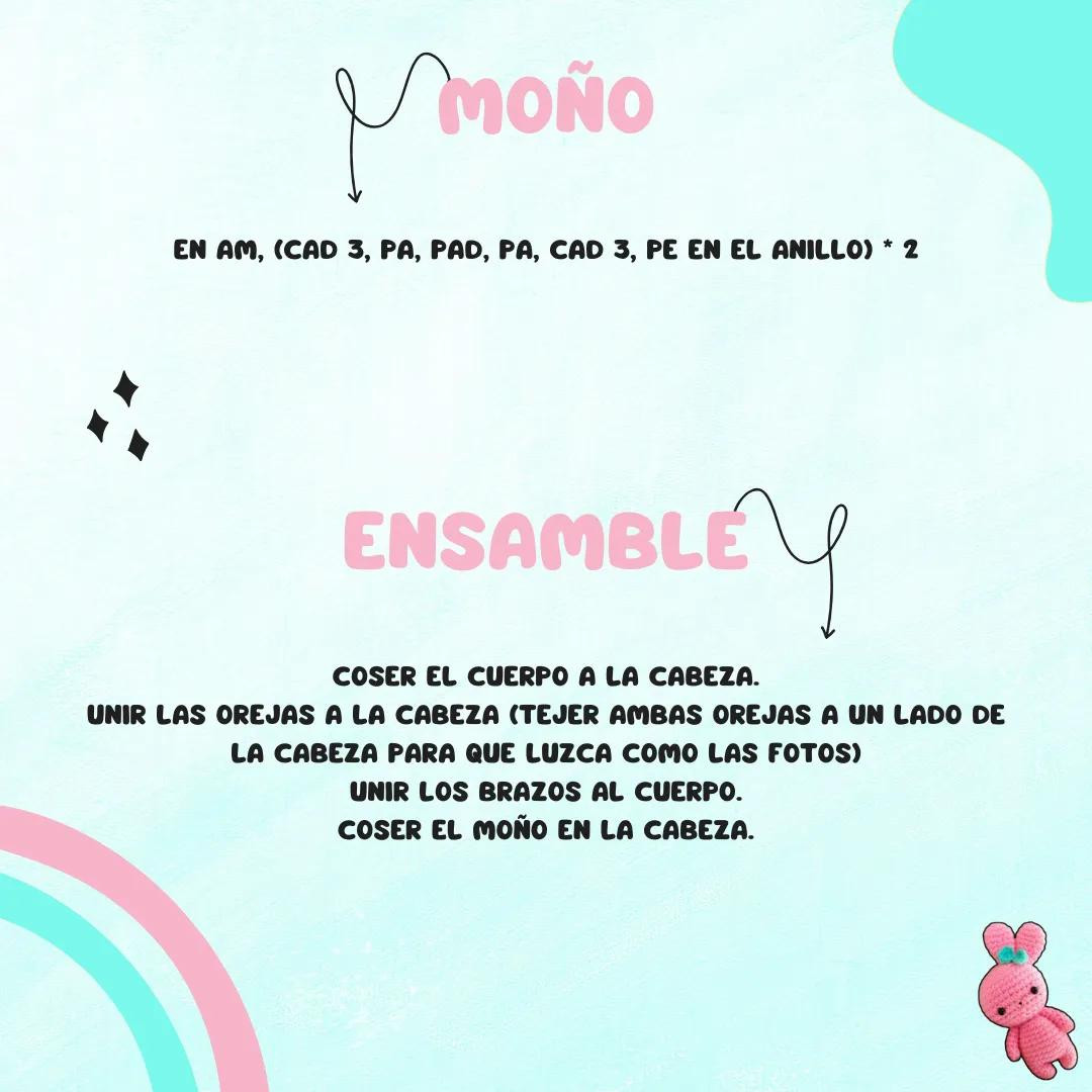 Crea tu propio mini conejito amigurumi con este patrón gratis