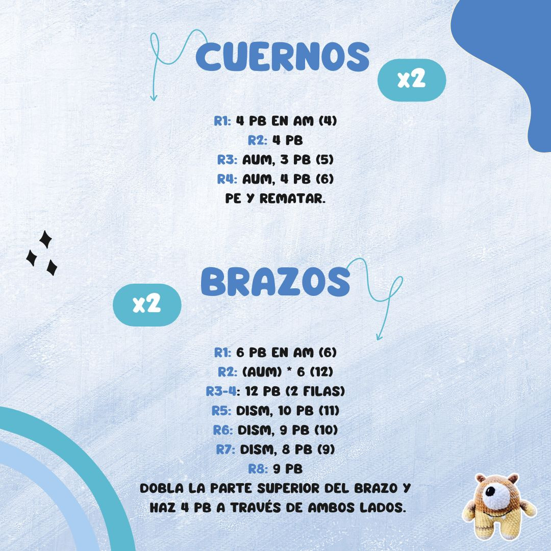 Crea un monstruo amigurumi con este patrón gratuito y fácil