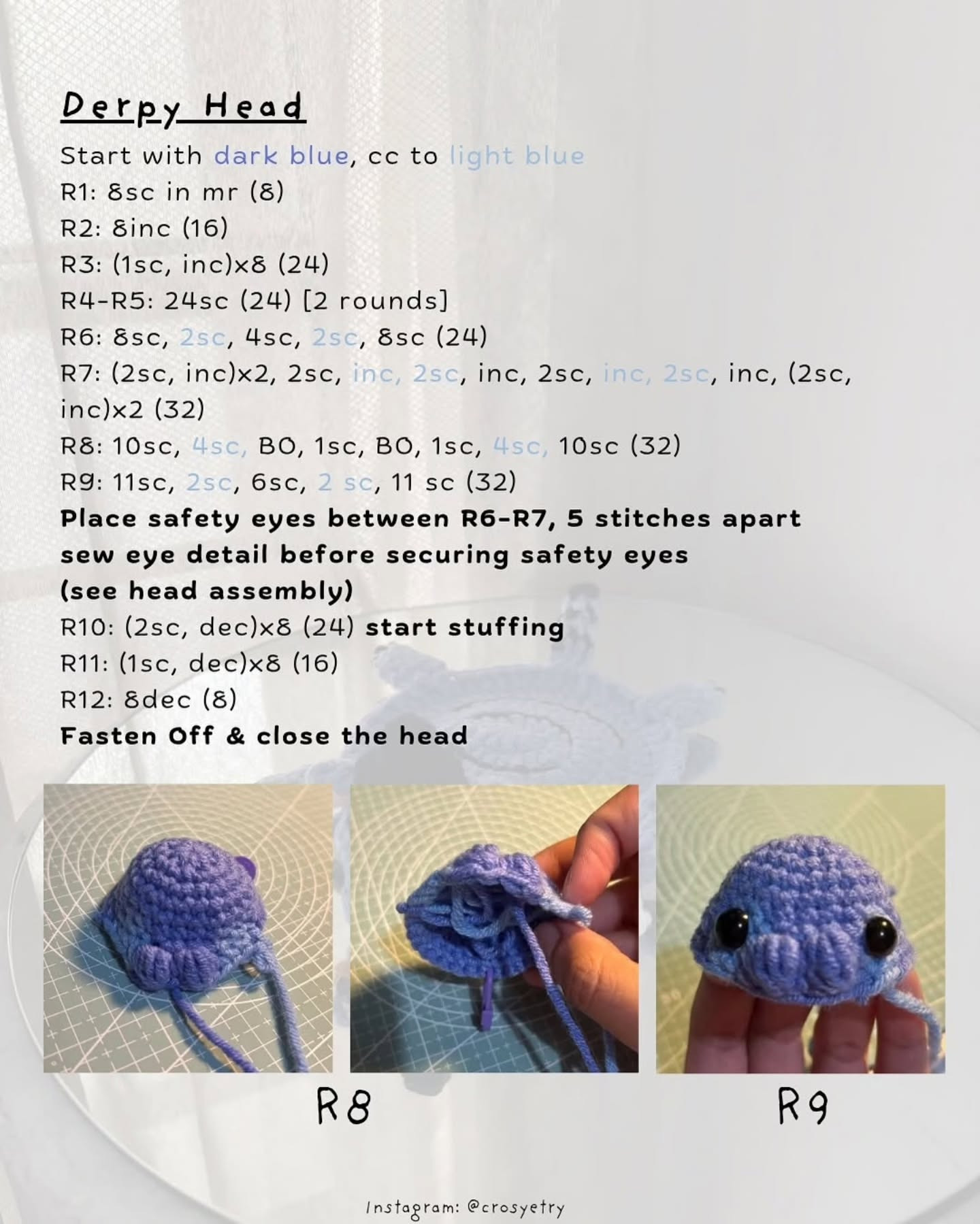 Create a Cute Blue Coaster with Bonus Santa Hat Pattern