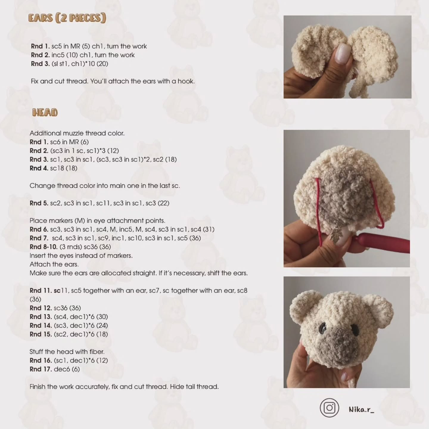 Create a Cute Teddy Bear with This Free Crochet Pattern