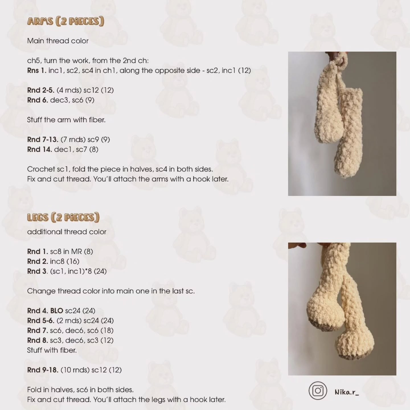 Create a Cute Teddy Bear with This Free Crochet Pattern