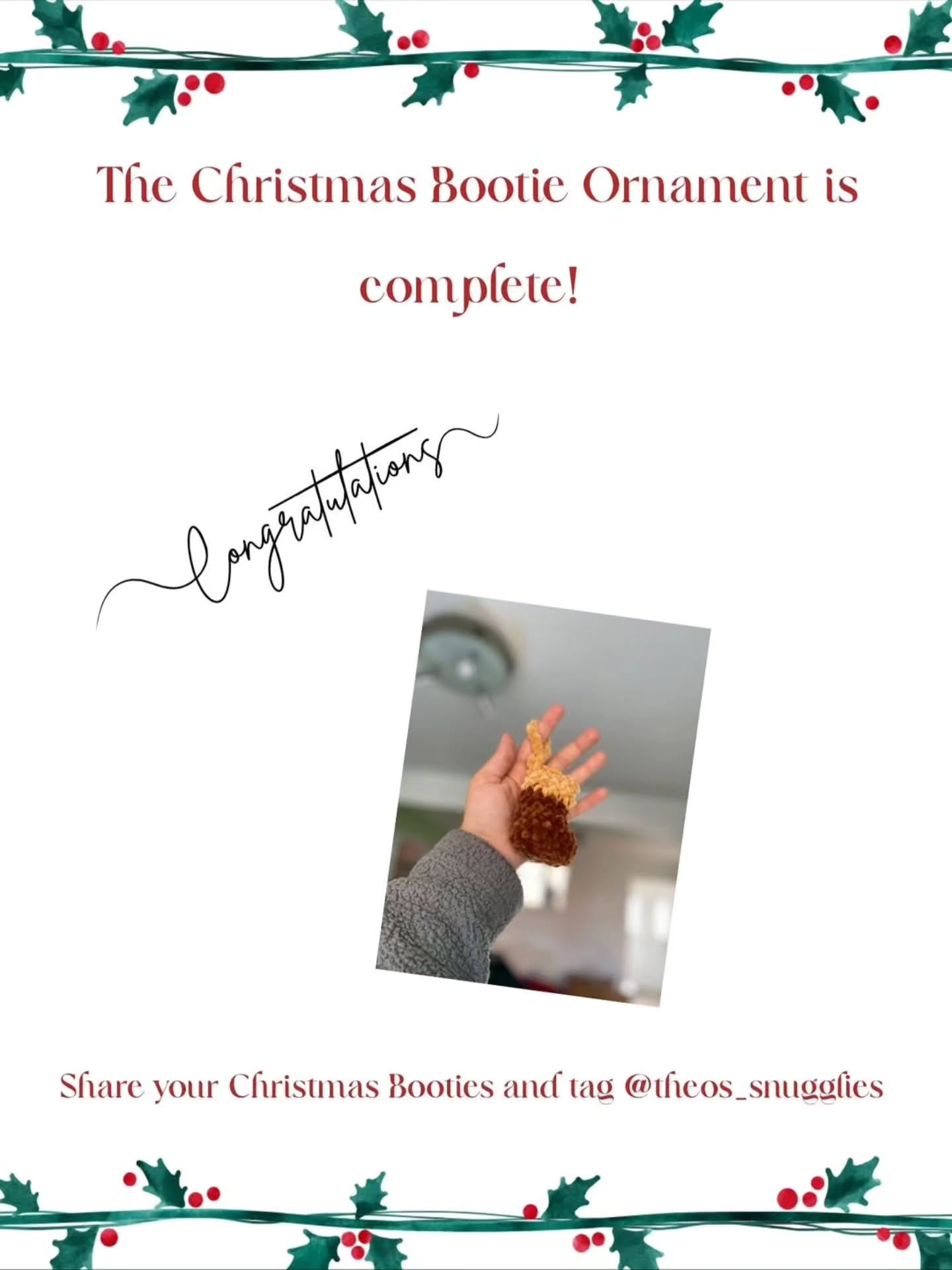 Create Festive Christmas Bootie Ornaments with This Crochet Pattern