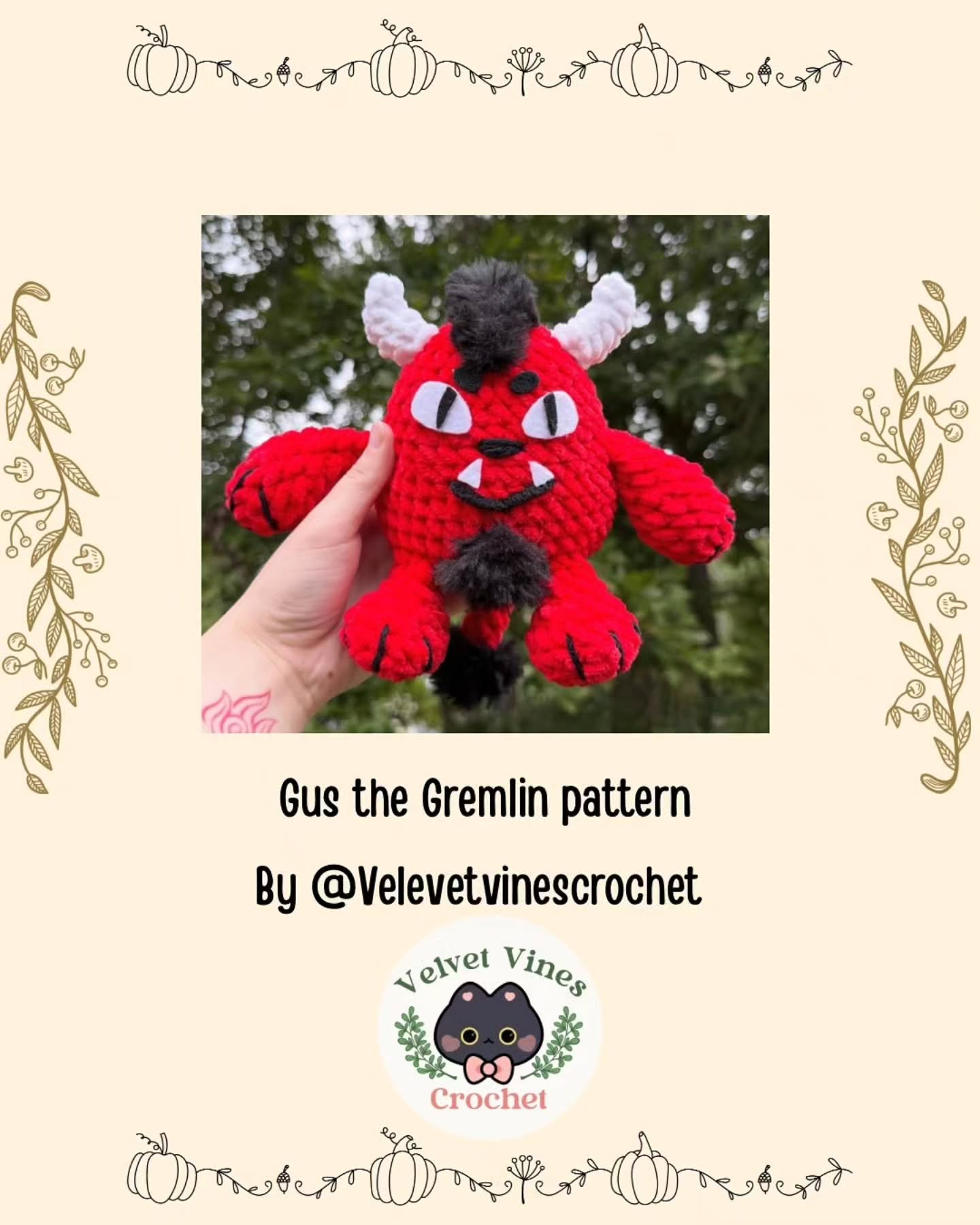 Create Your Own Adorable Crochet Monster with Gus Pattern