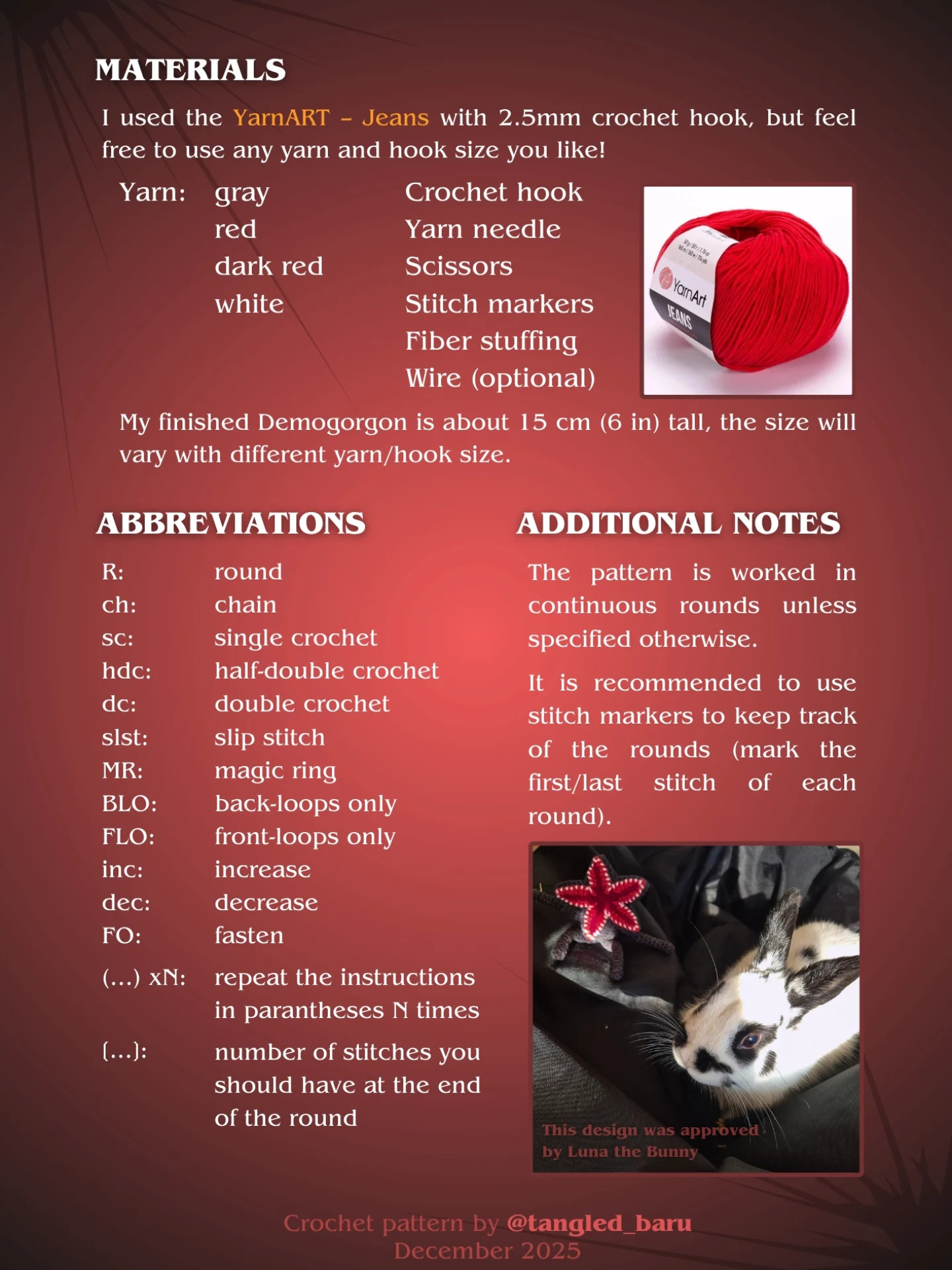 Create Your Own Demogorgon with Free Crochet Pattern