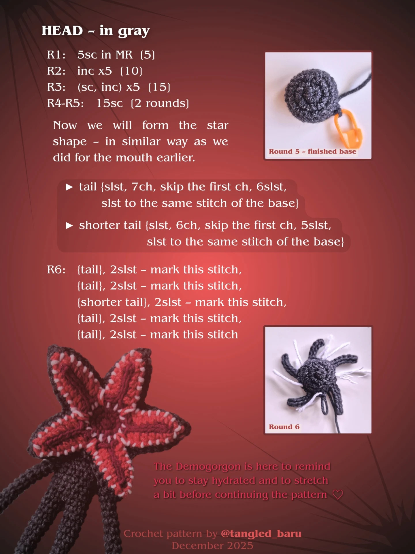 Create Your Own Demogorgon with Free Crochet Pattern