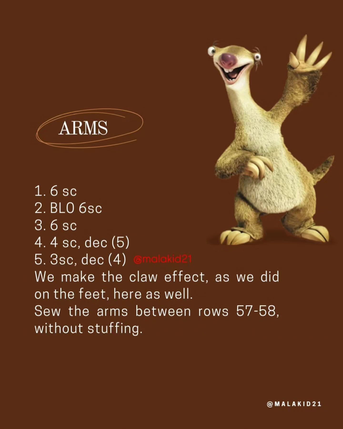 Create Your Own Sid with This Free Crochet Pattern