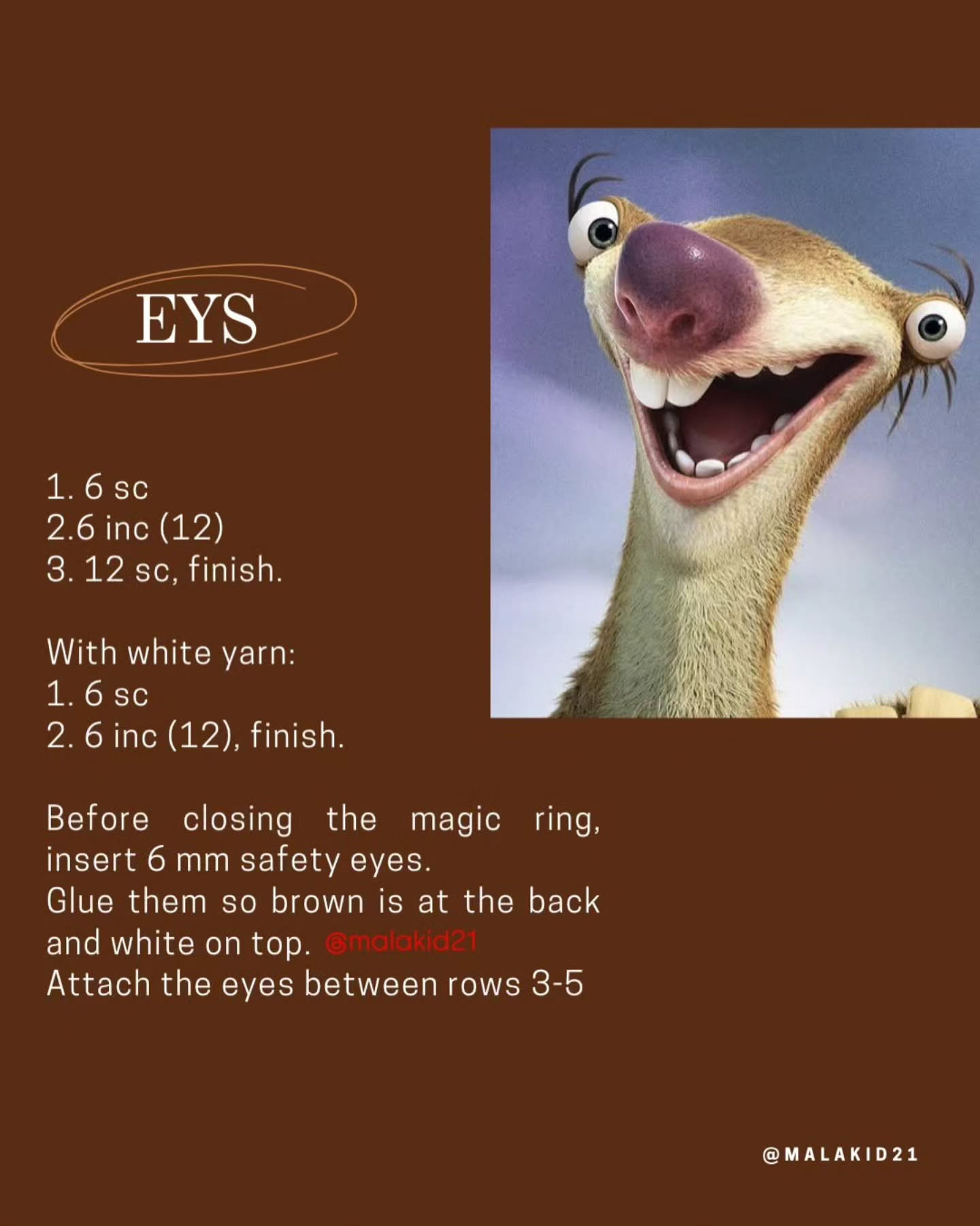 Create Your Own Sid with This Free Crochet Pattern