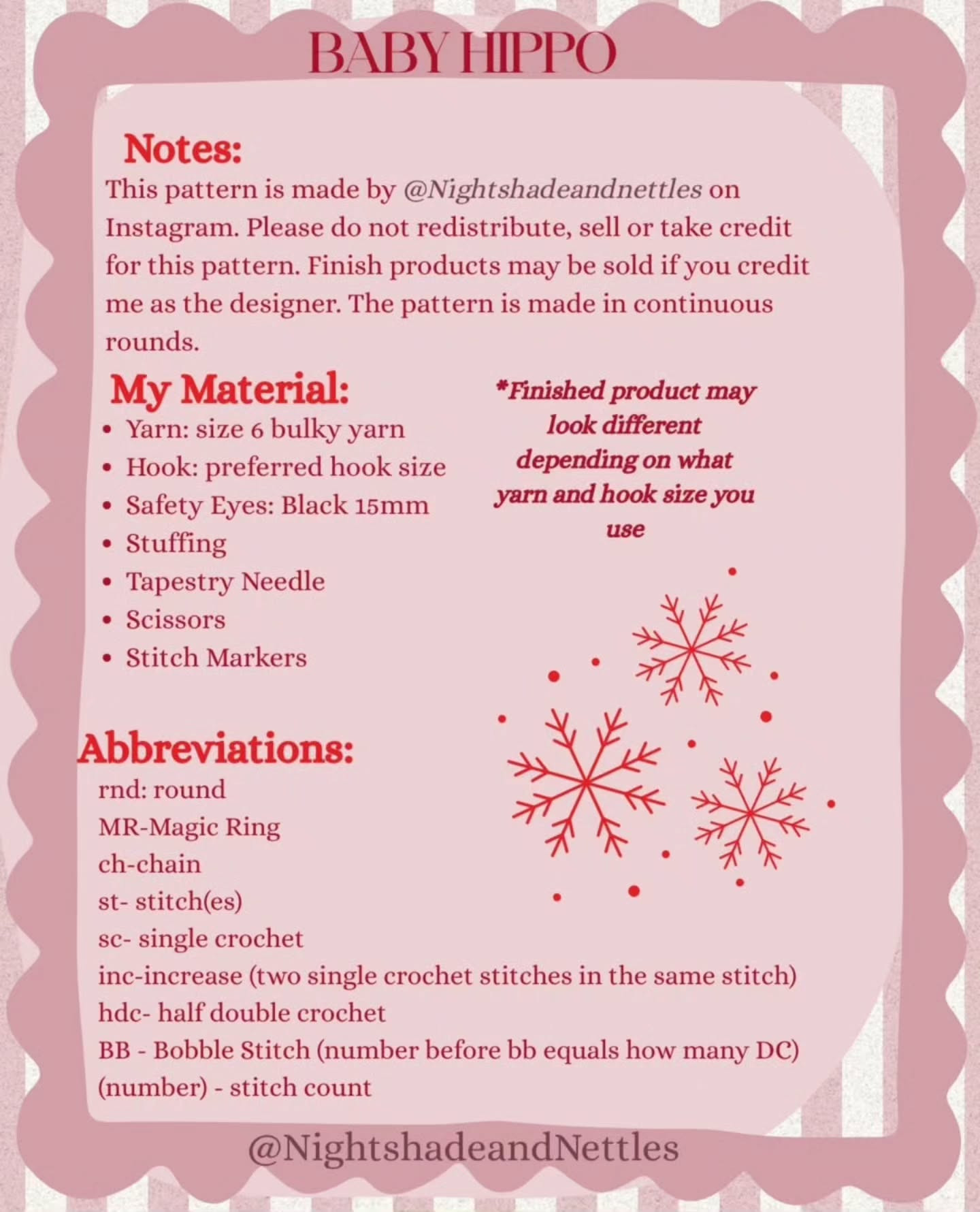 Crochet a Cute Baby Hippo with This Free Pattern