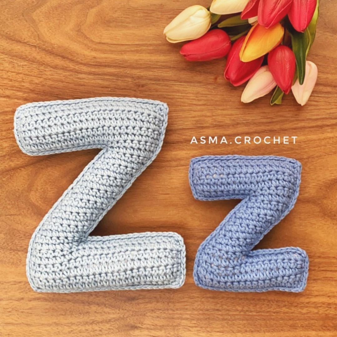 Crochet Alphabet Letters Pattern Part 1