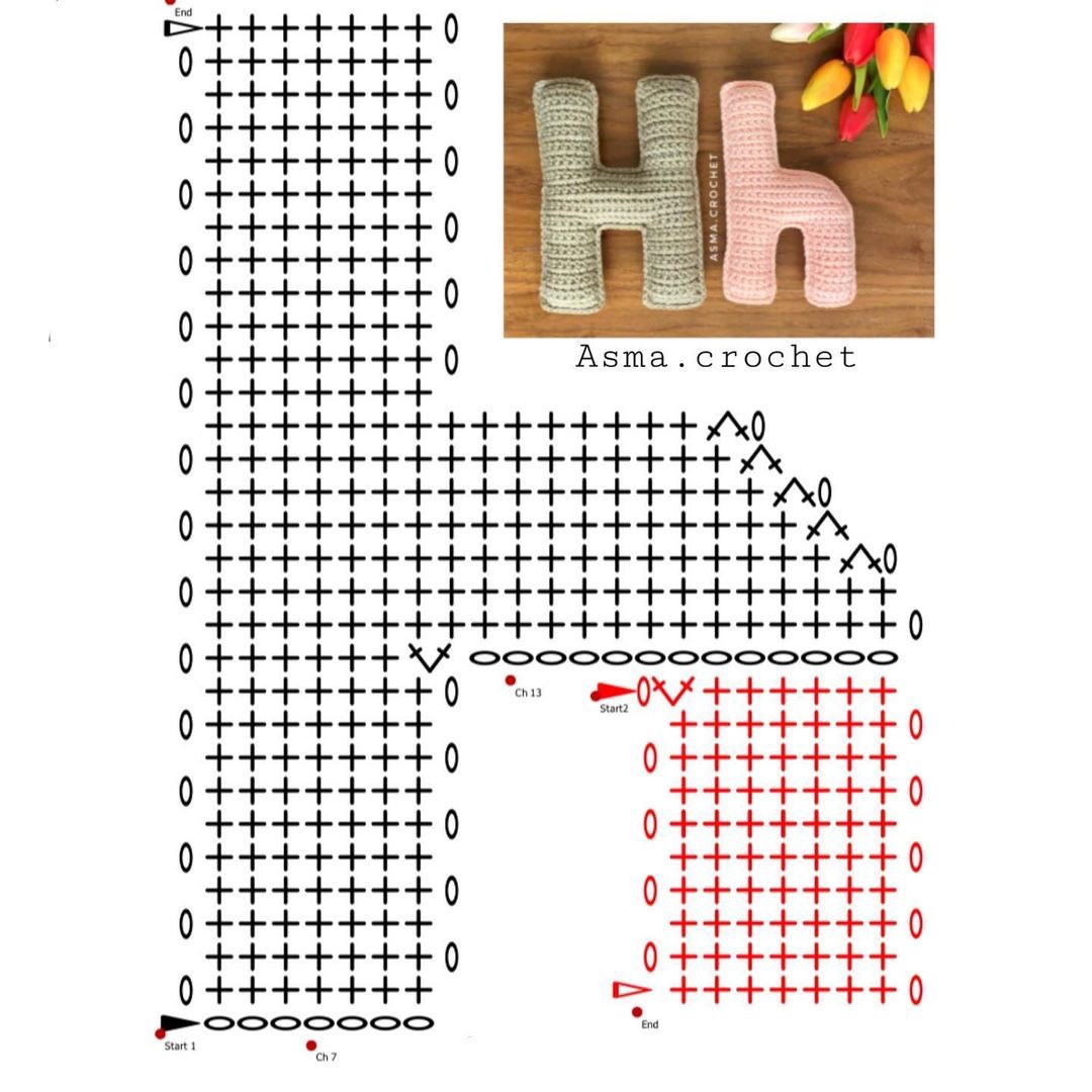 Crochet Alphabet Letters Pattern - Set 2