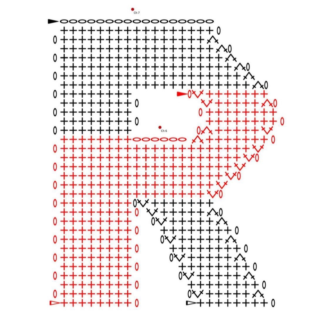 Crochet Alphabet Letters Pattern - Set 2