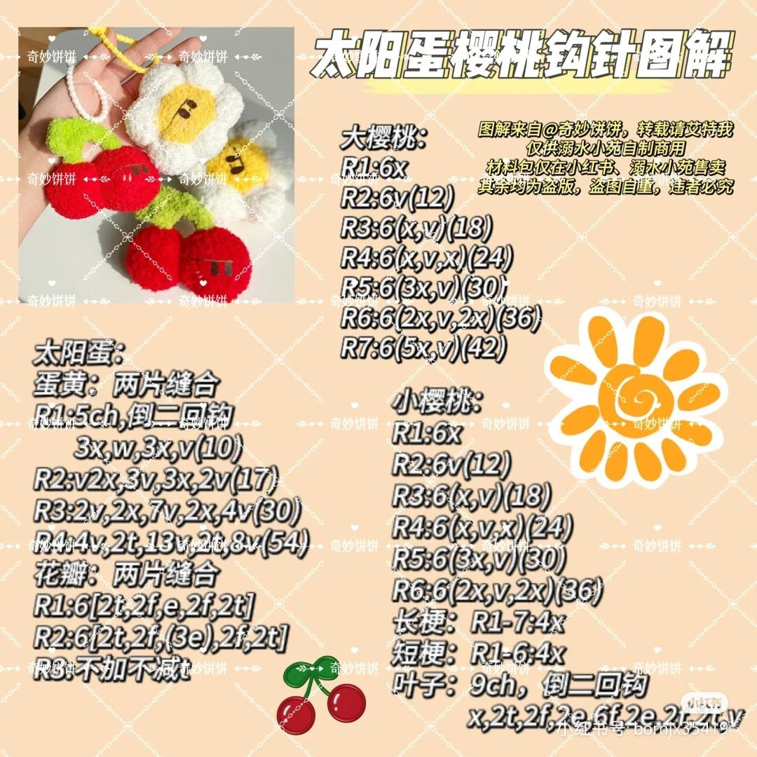 Crochet Angry Flower Pattern with Petals and Yellow Center