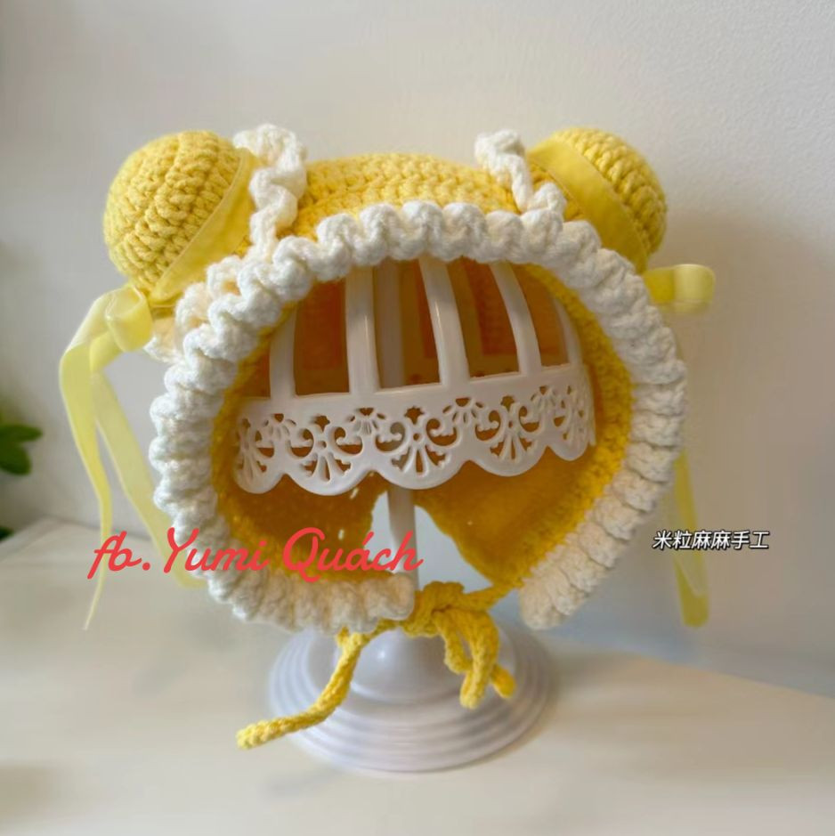 Crochet Baby Bonnet and Shoes with Ribbon Detail