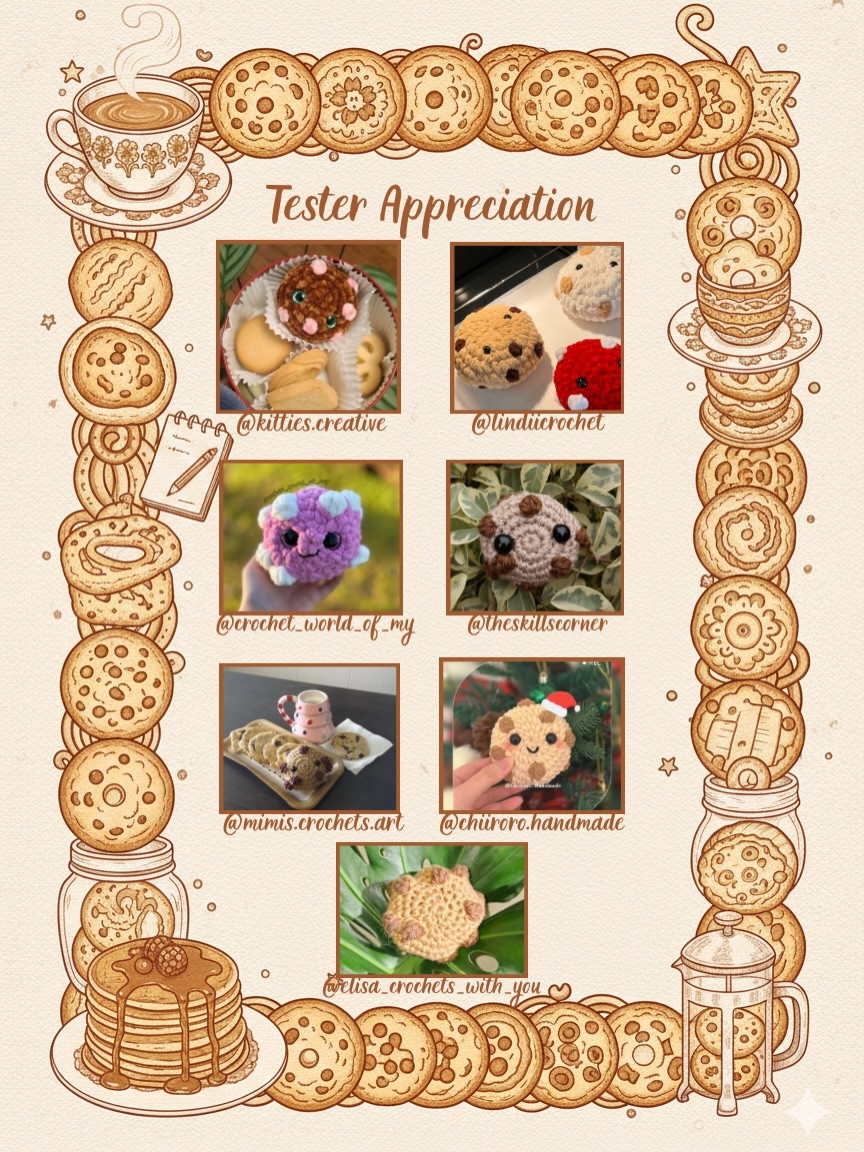 Crochet Chocolate Chip Cookie: Quick and Easy Free Pattern