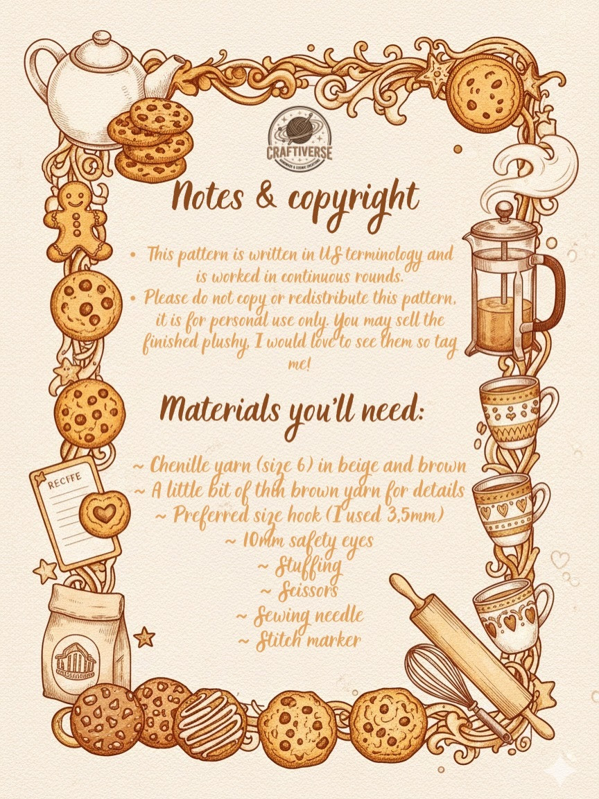 Crochet Chocolate Chip Cookie: Quick and Easy Free Pattern