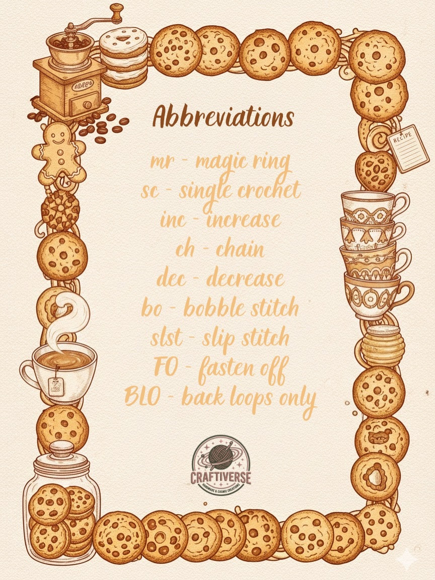 Crochet Chocolate Chip Cookie: Quick and Easy Free Pattern