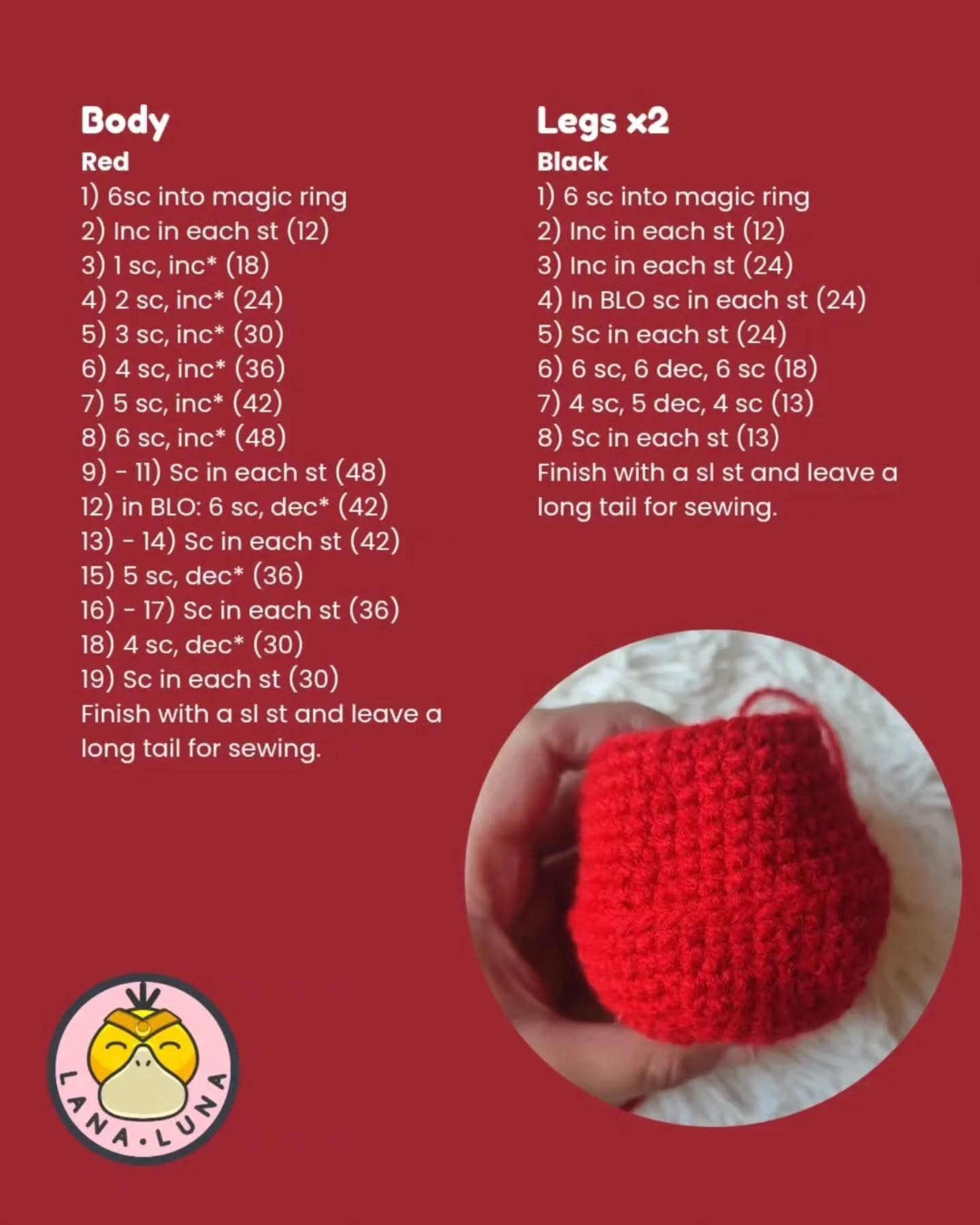 Crochet Christmas Kitty Amigurumi Free Pattern Tutorial