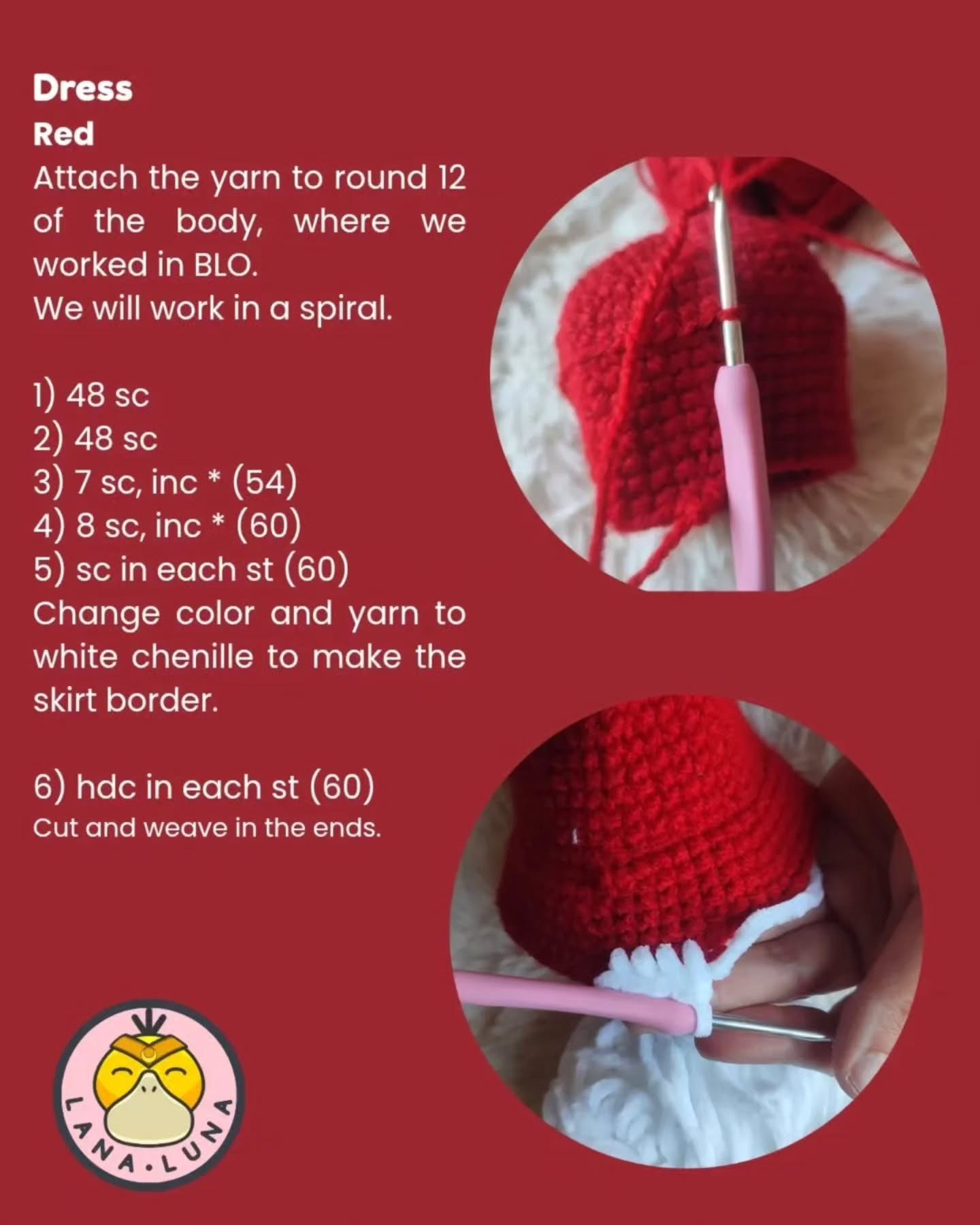 Crochet Christmas Kitty Amigurumi Free Pattern Tutorial