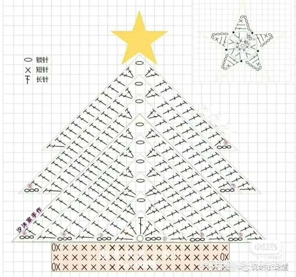 Crochet Christmas Tree and Santa Claus Pattern for Festive Decoration