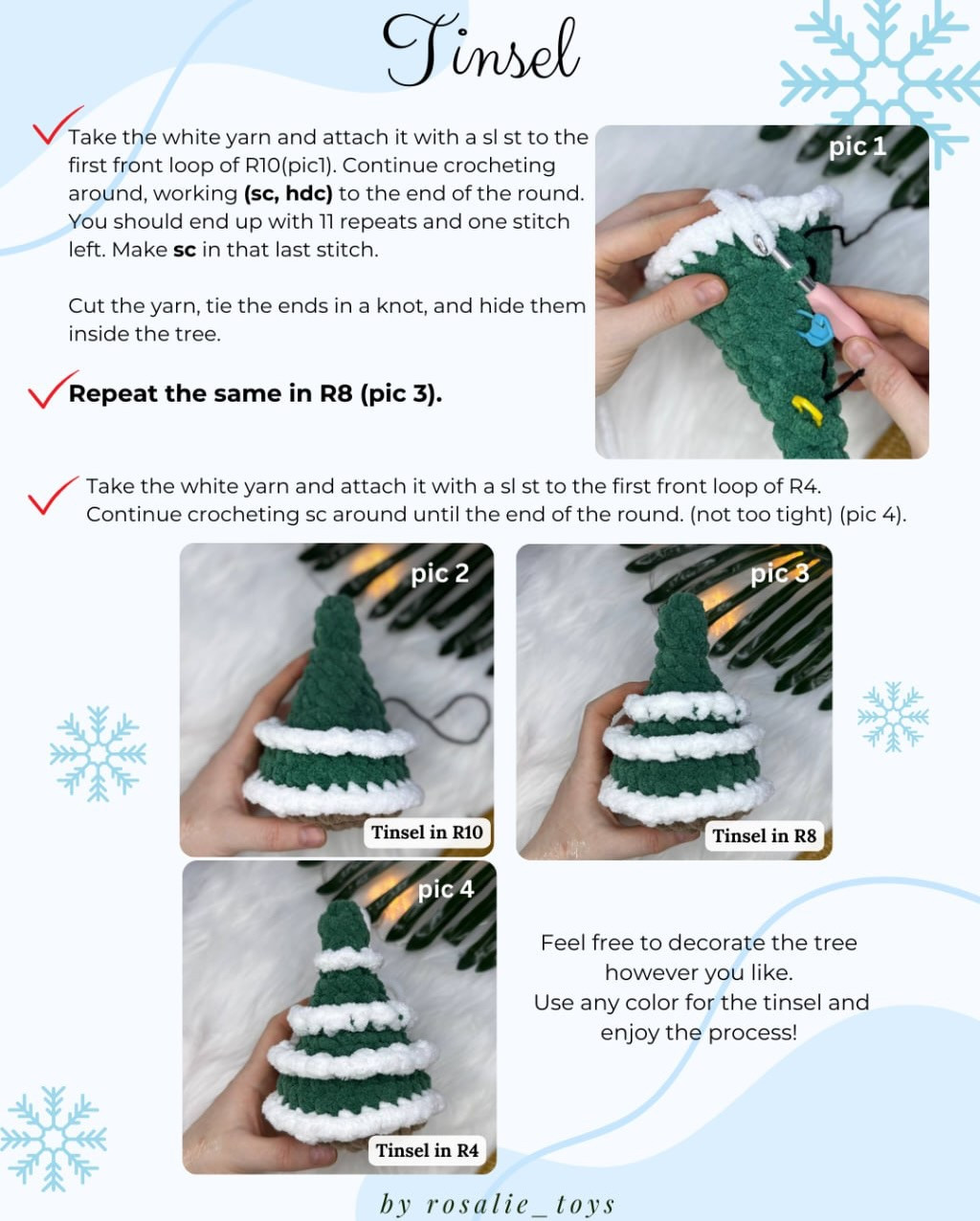 Crochet Christmas Tree Pattern: Free, Easy, and No Sew Required