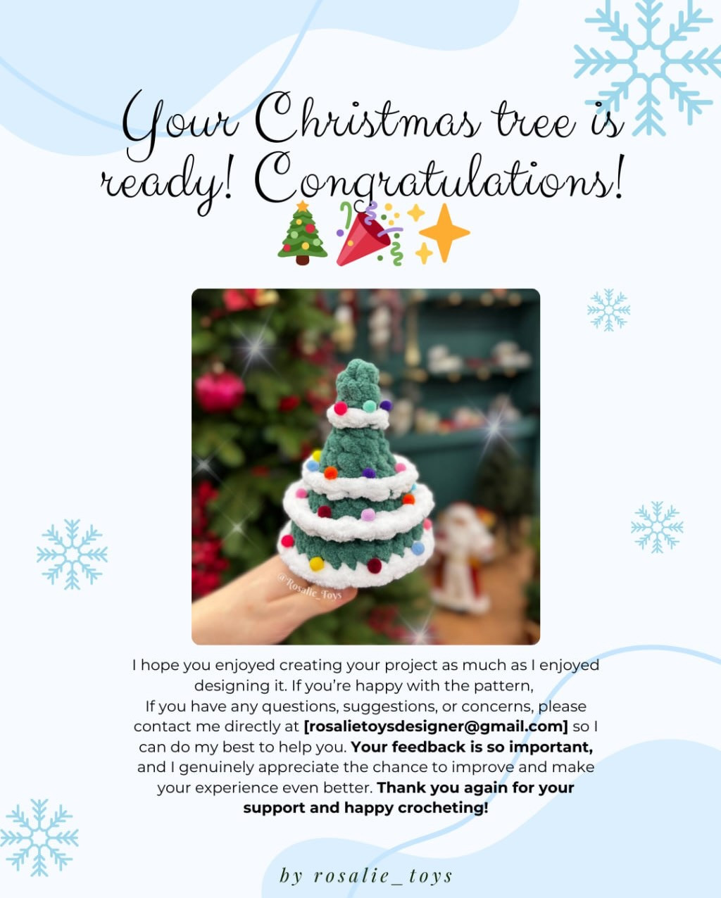 Crochet Christmas Tree Pattern: Free, Easy, and No Sew Required