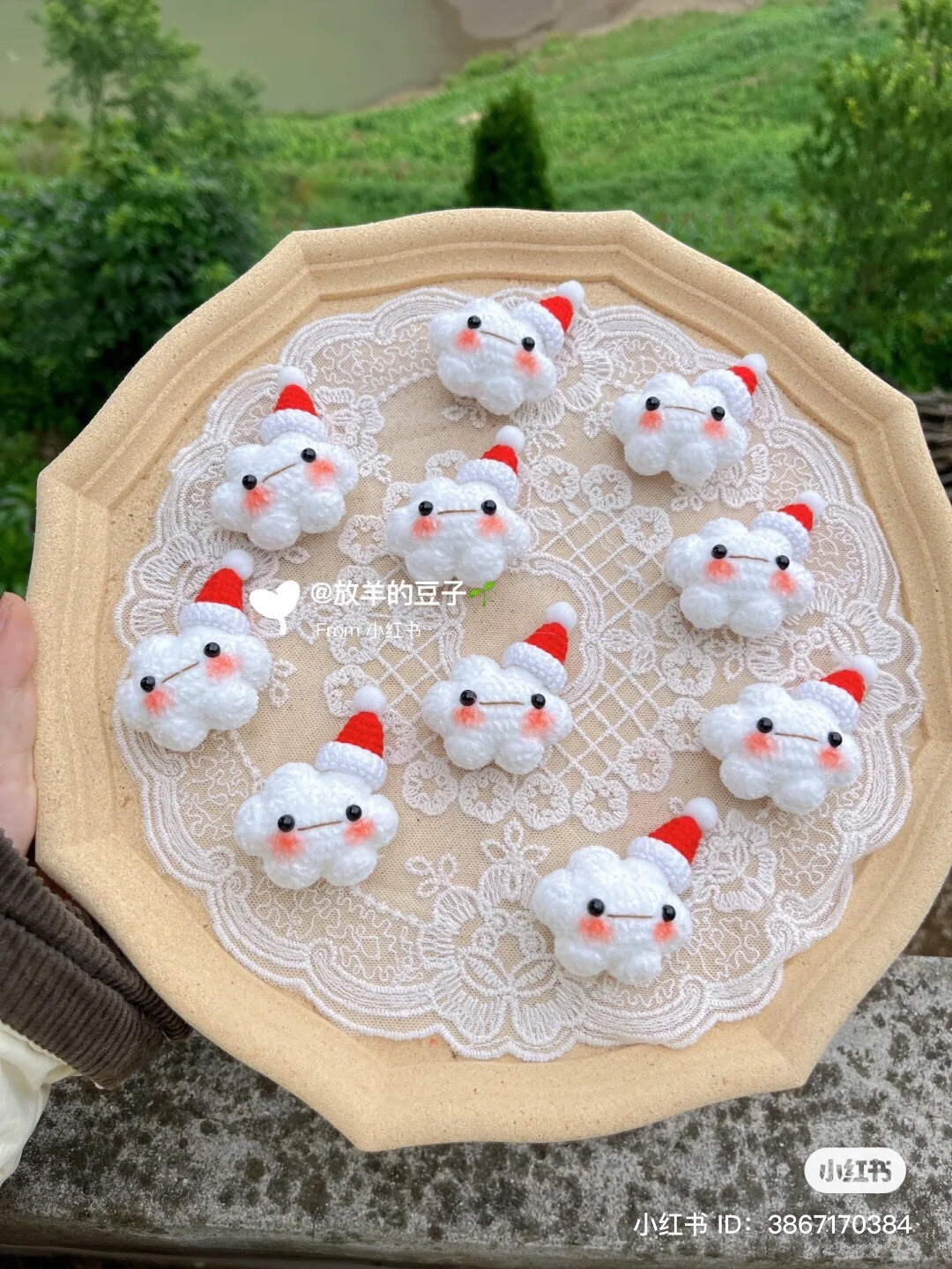 Crochet Cloud with Cute Hat Pattern for Beginners