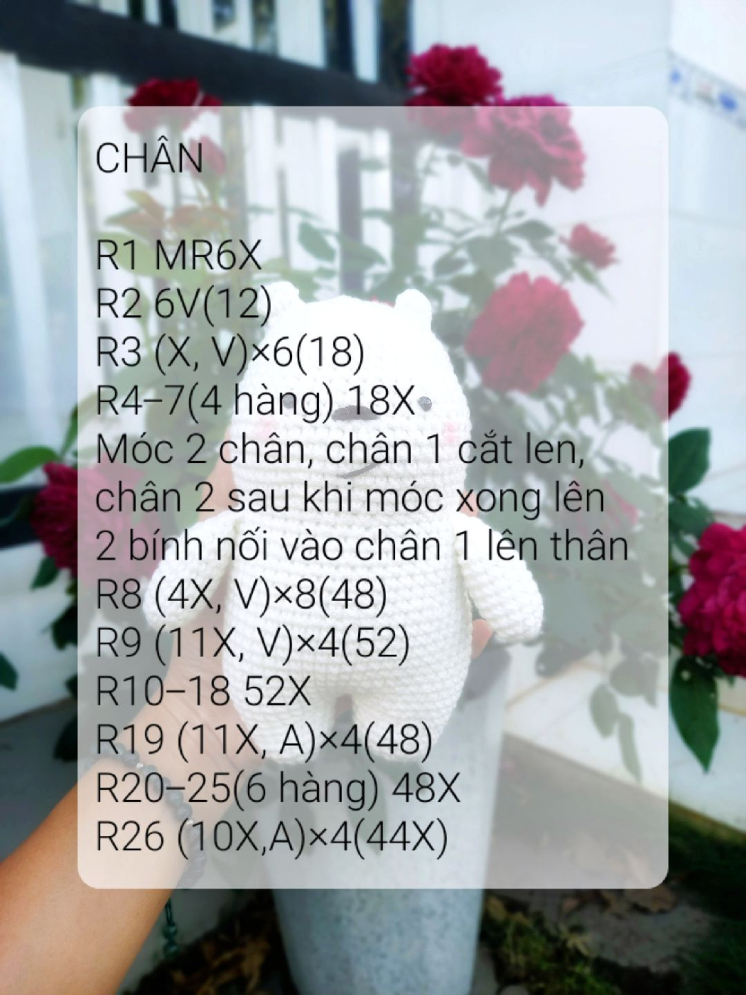 Crochet Cute Bear with Yellow Hat and Blue Shirt Pattern