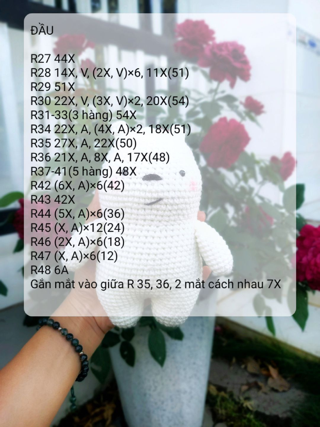 Crochet Cute Bear with Yellow Hat and Blue Shirt Pattern