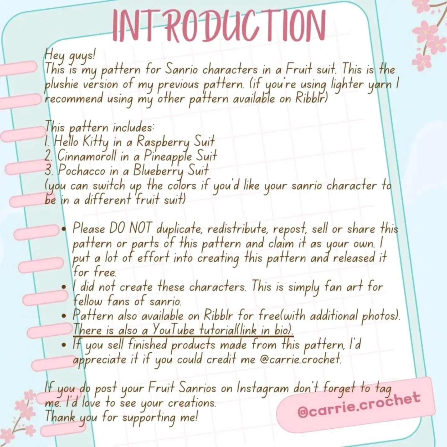 Crochet Cute Fruit Characters with Free Pattern and Video Guide