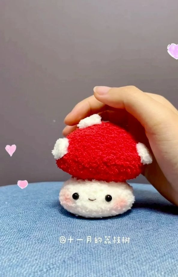Crochet Cute Mushroom Plushie Pattern for Beginners