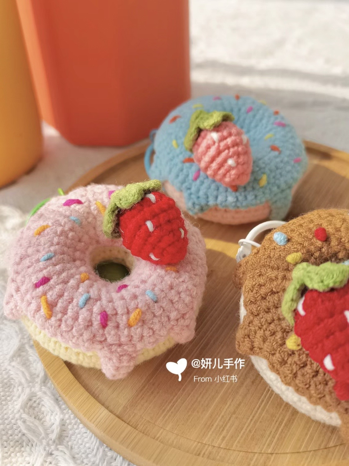 Crochet Donuts with Strawberries: Deliciously Cute Yarn Creations