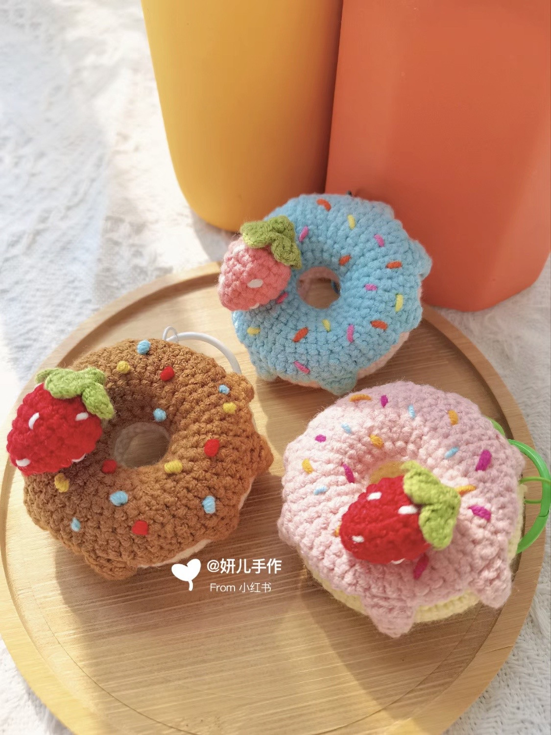 Crochet Donuts with Strawberries: Deliciously Cute Yarn Creations
