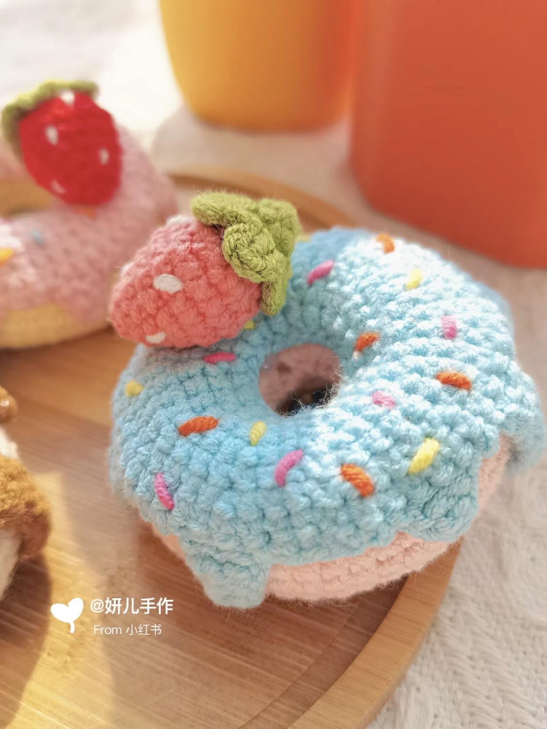 Crochet Donuts with Strawberries: Deliciously Cute Yarn Creations