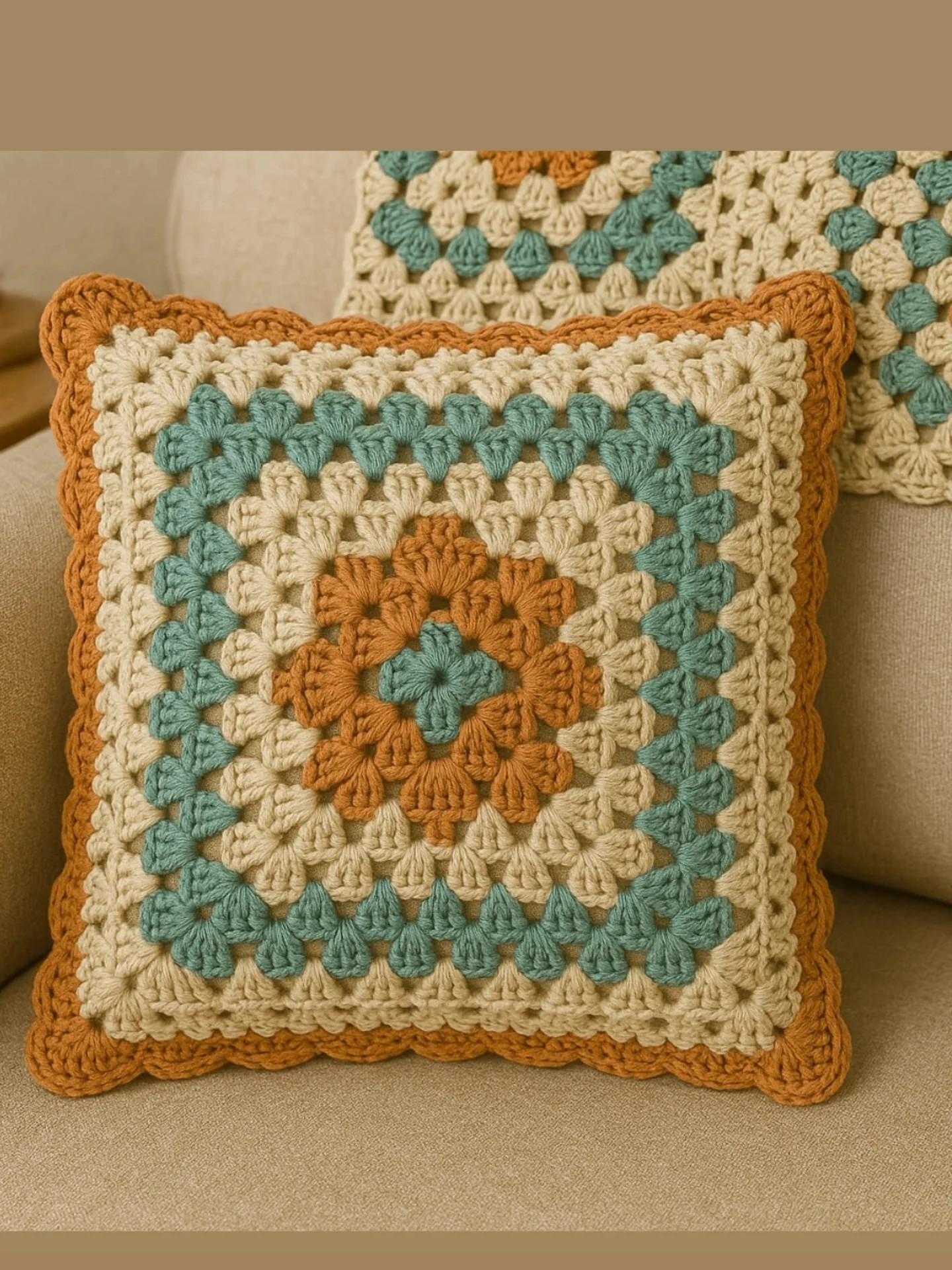 Crochet Flower Pattern with Leaves and Detailed Instructions