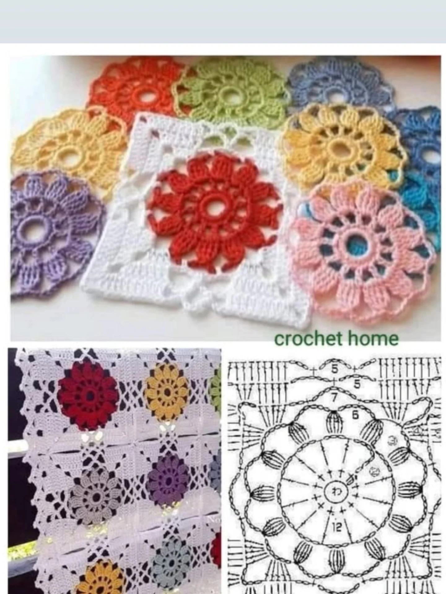 Crochet Flower Square Patterns for Beautiful Blanket Designs