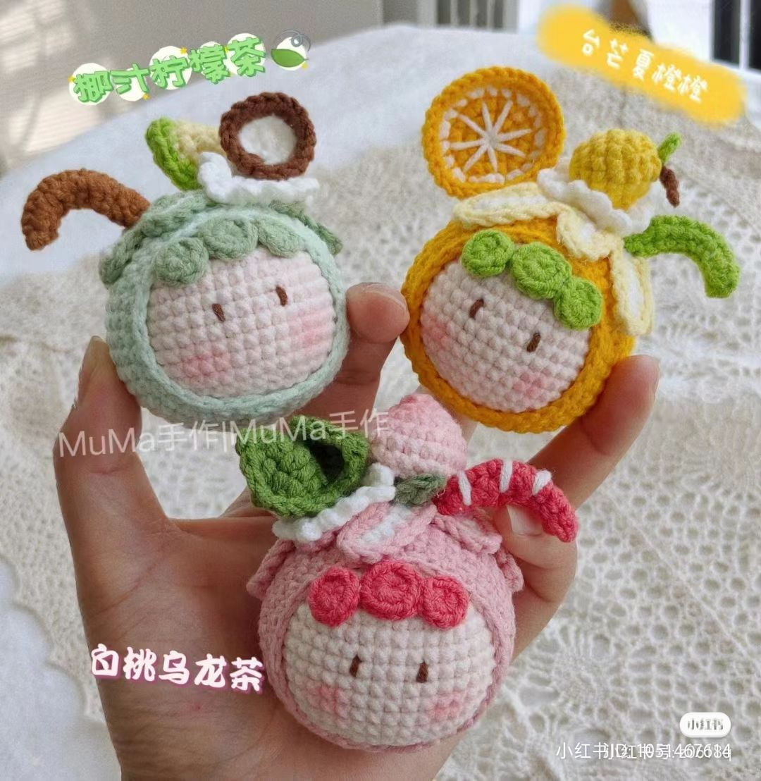 Crochet Fruit-Themed Amigurumi Dolls for Beginners