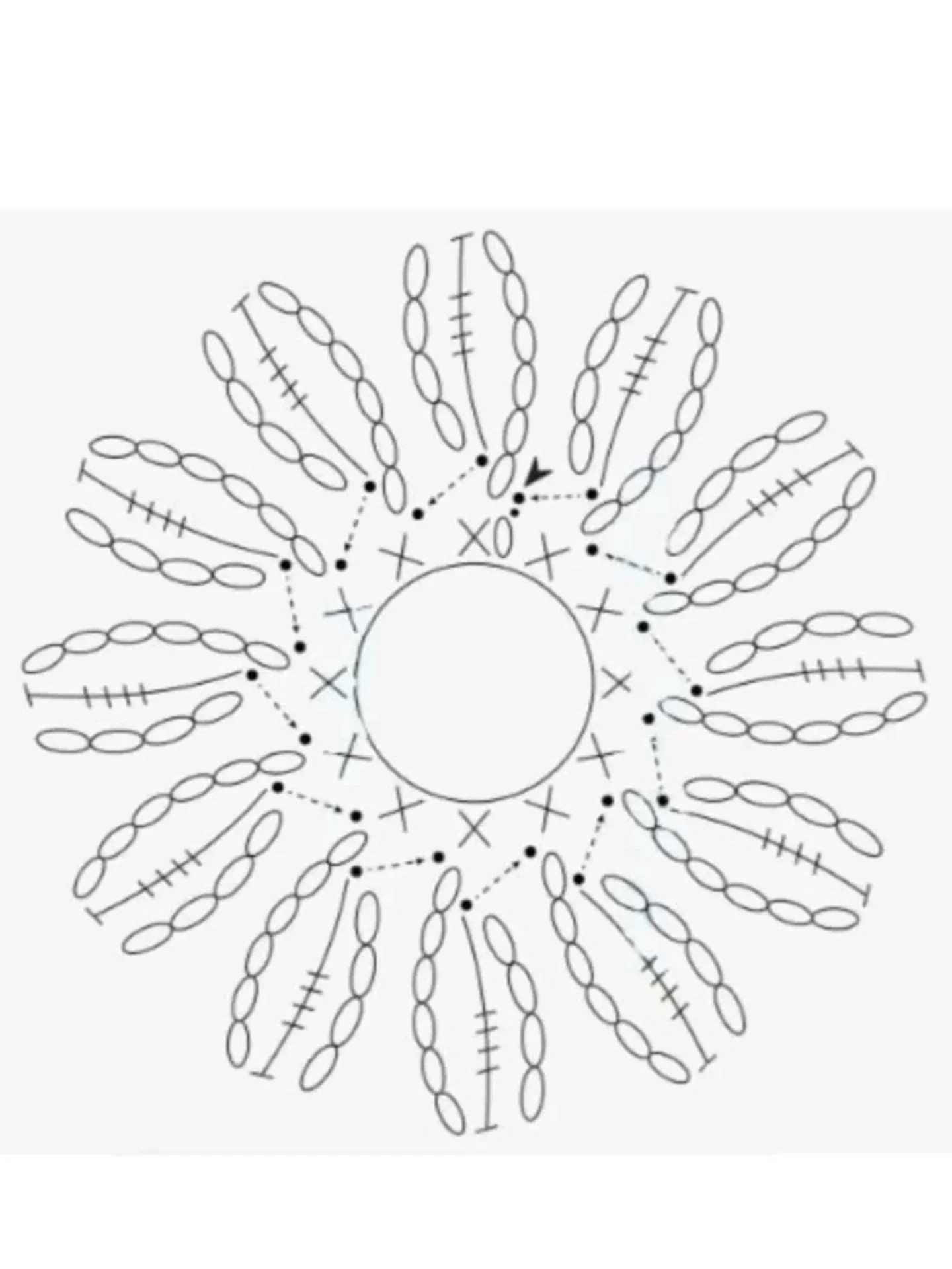 Crochet Pattern for a Beautiful Five-Petal Flower Design