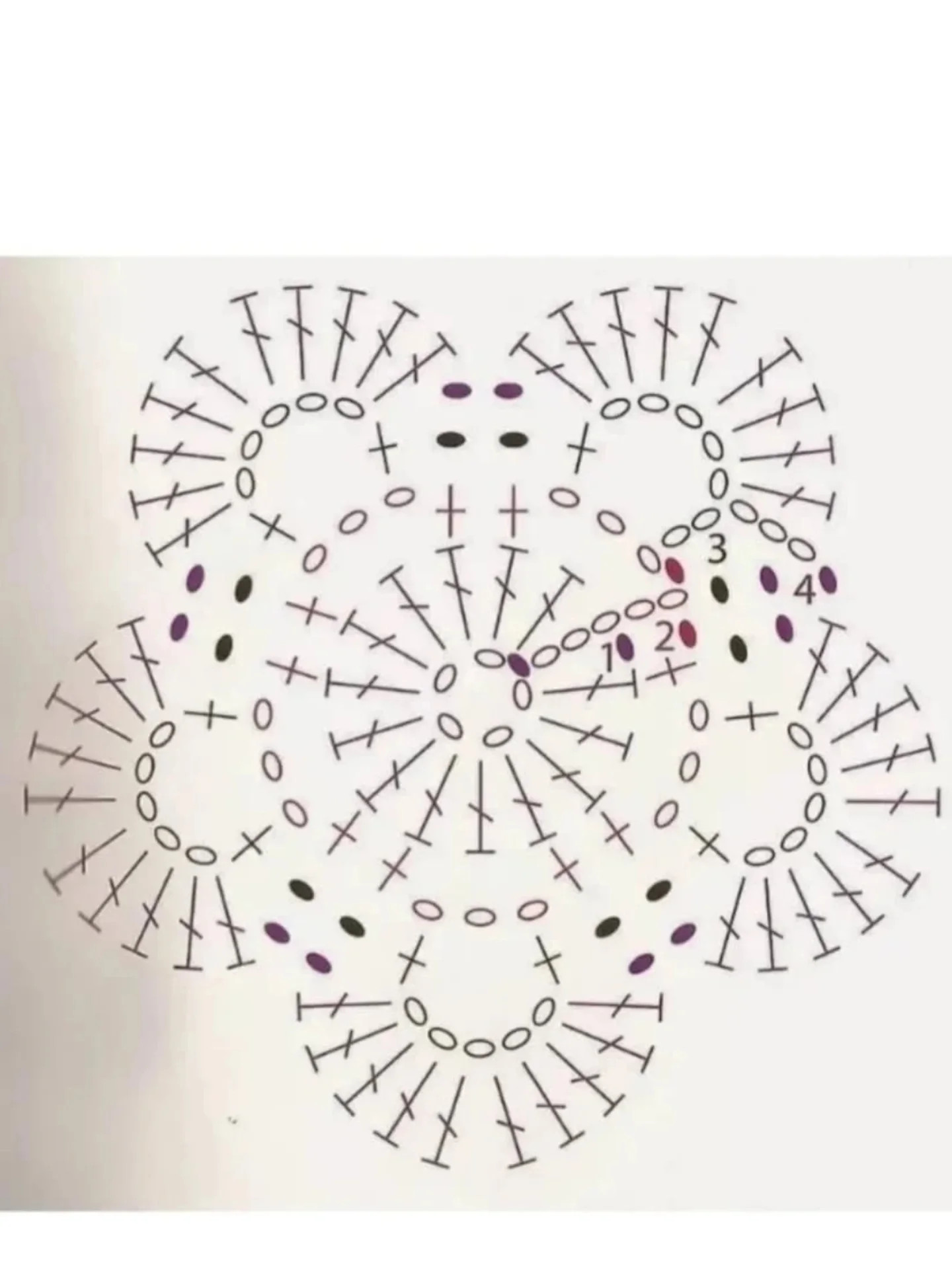Crochet Pattern for a Beautiful Five-Petal Flower Design