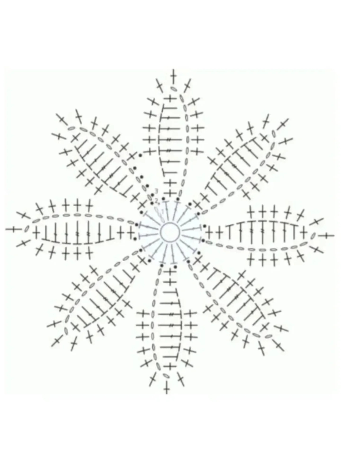 Crochet Pattern for a Beautiful Five-Petal Flower Design