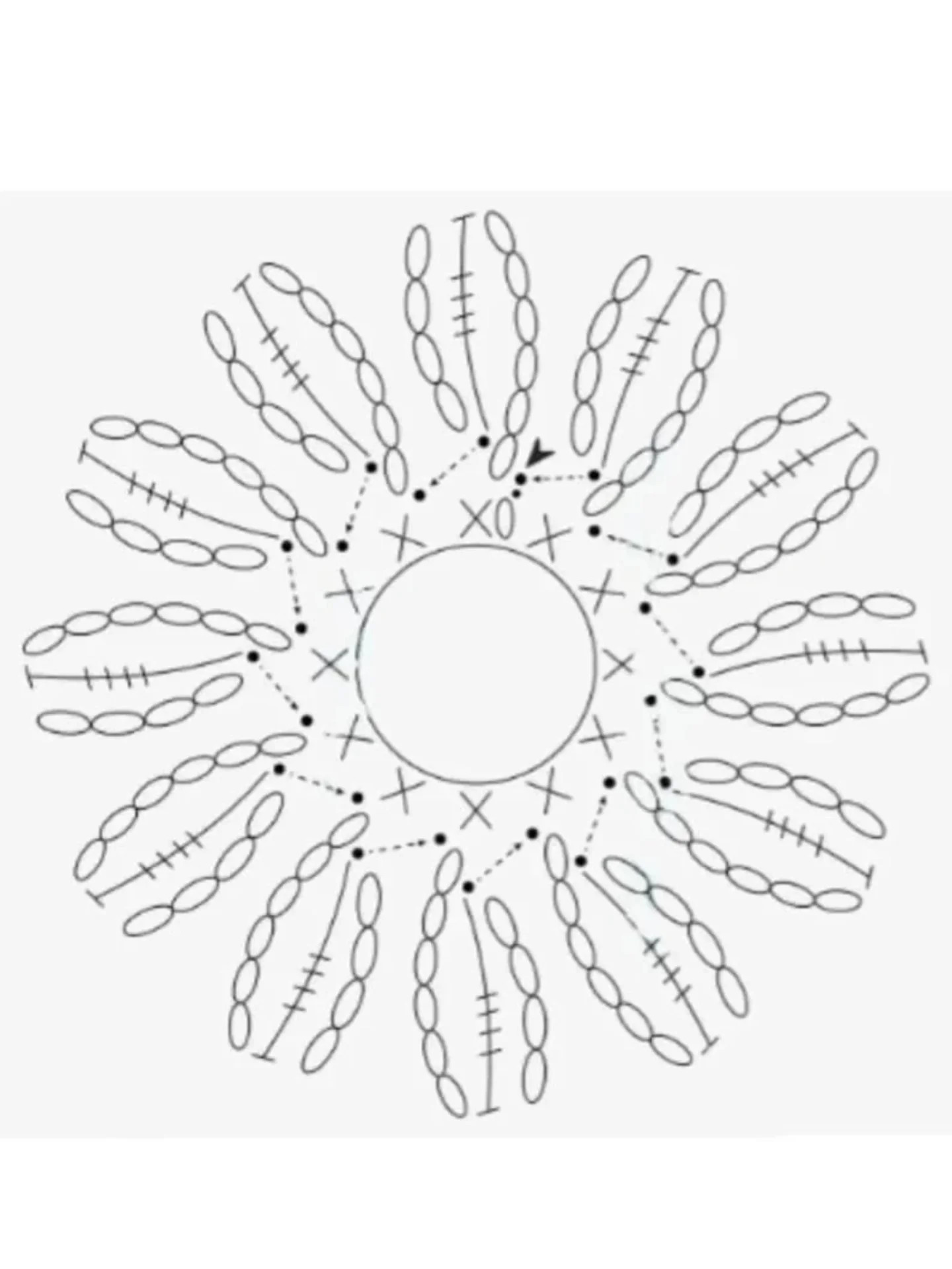 Crochet Pattern for a Beautiful Five-Petal Flower Design