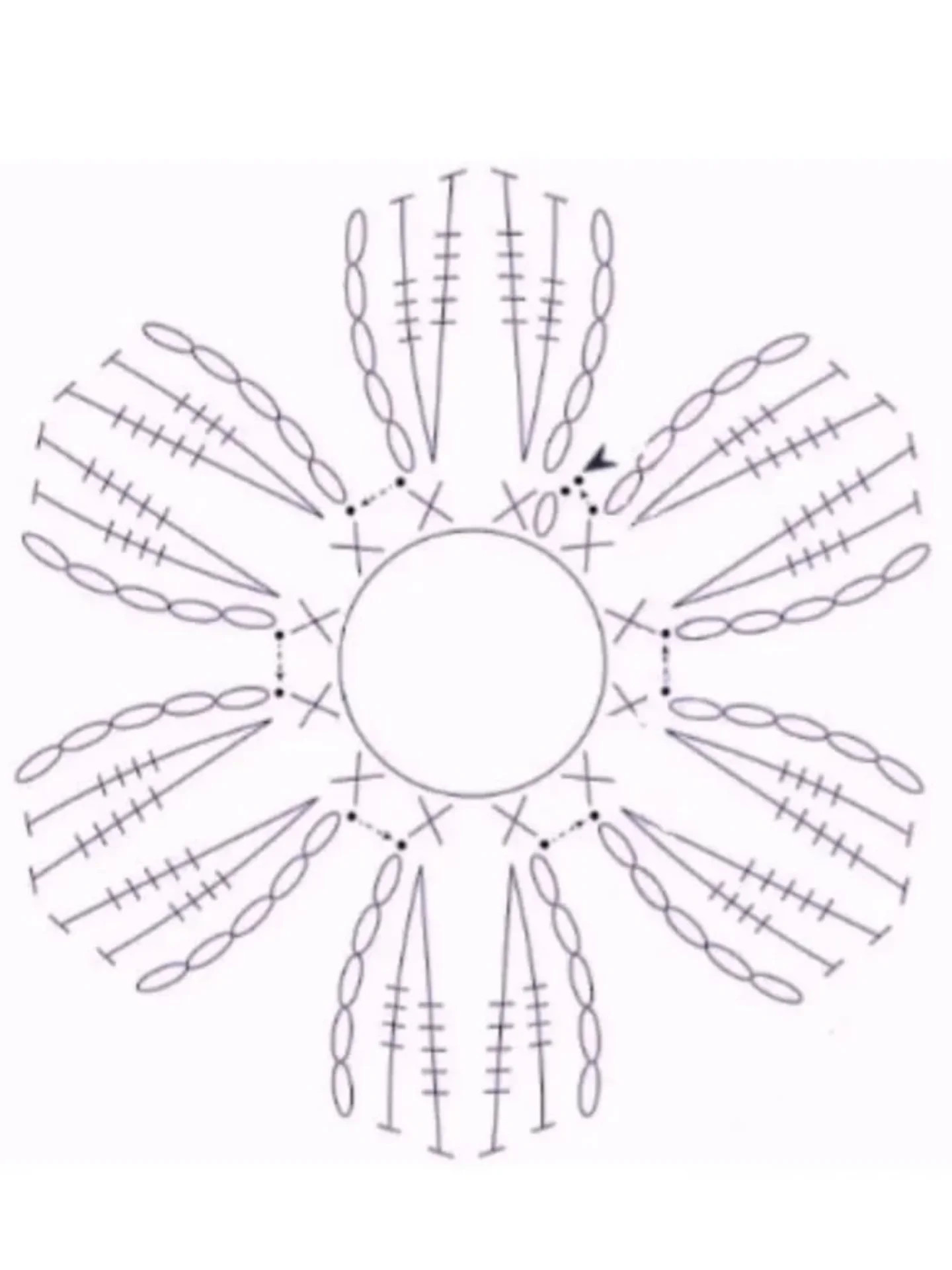 Crochet Pattern for a Beautiful Five-Petal Flower Design